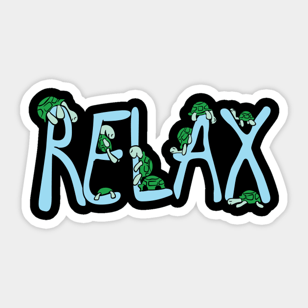 Relax Sticker by Coffeepine